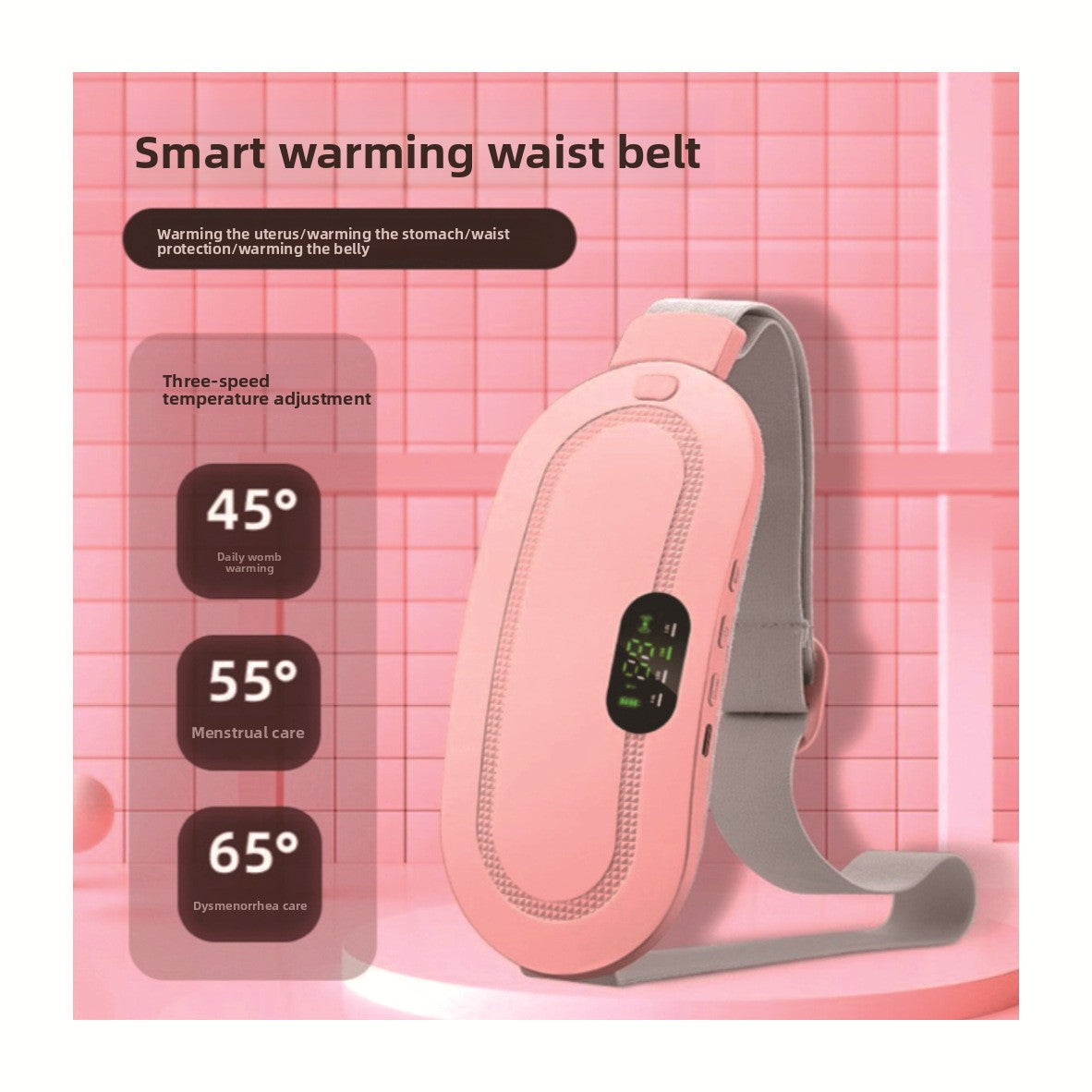 Smart Menstrual Relief Heating Belt — Heat + Vibration Therapy